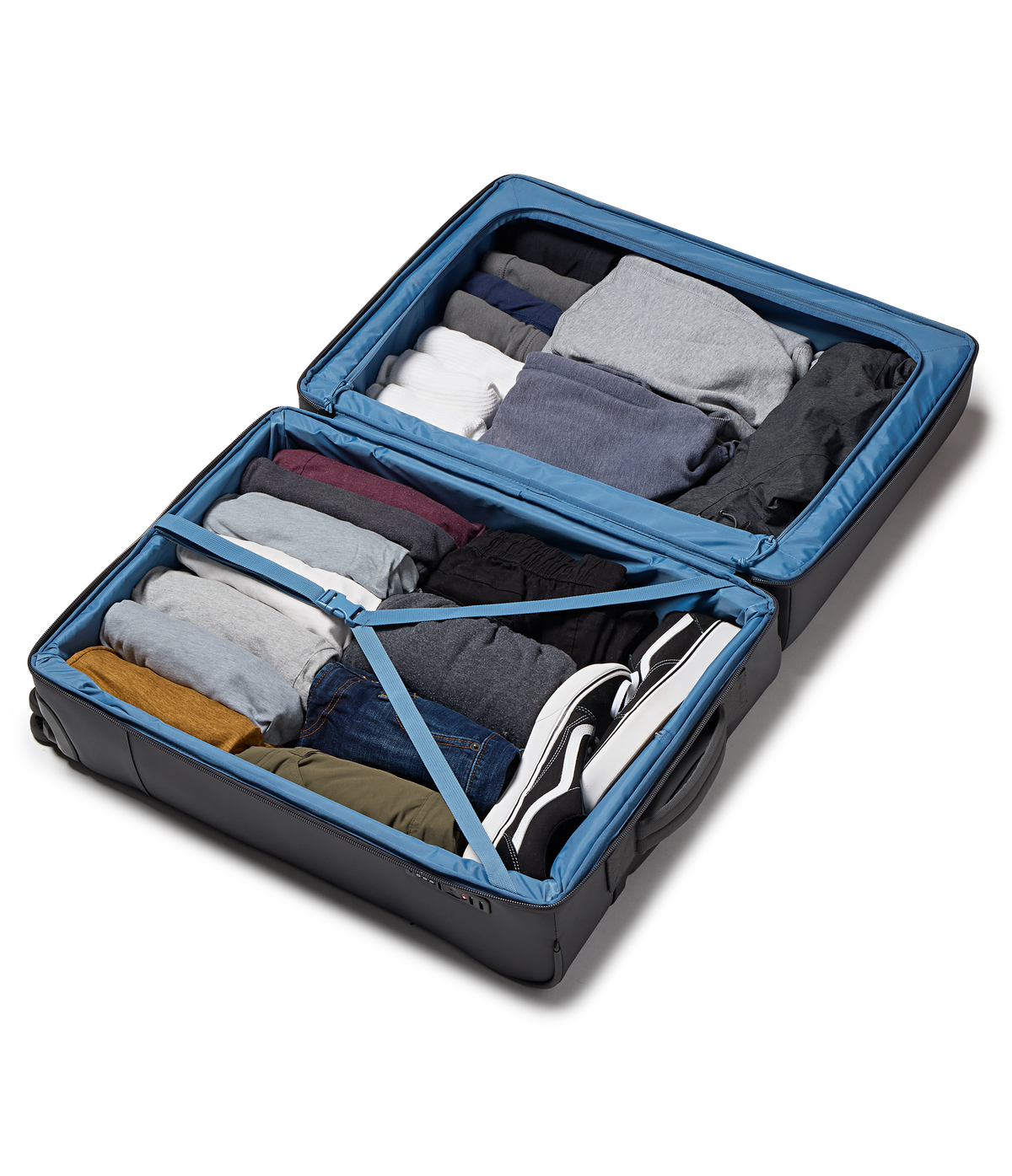 26" Checked Luggage Toiletry Bag Elemental Blue Set